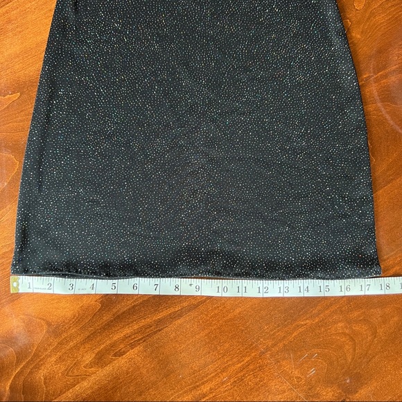 Black Sparkly Bodycon Mini Dress - Picture 9 of 10